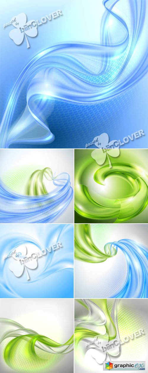 Vector Abstract waves background 0477