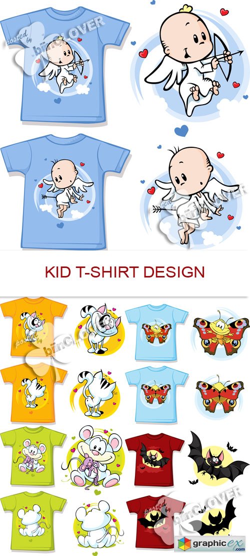 Vector Kid t-shirt design 0550