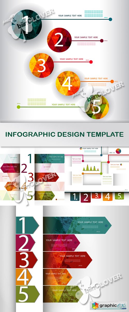 Vector Infographic design template 0476
