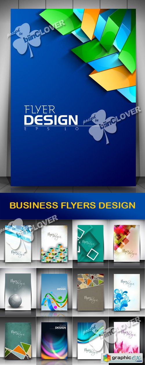 Vector Business flyers design 0474