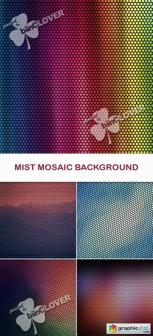 Vector Mist mosaic background 0462