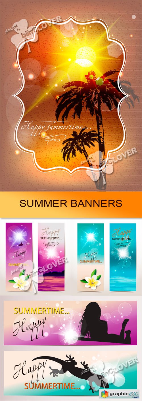 Vector Summer banners 0460