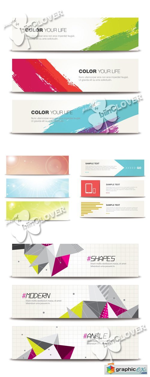 Vector Abstract banners 0552