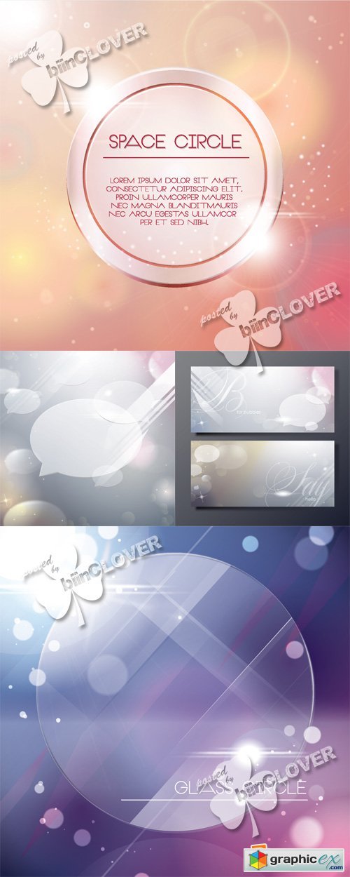 Vector Glass backgrounds 0552