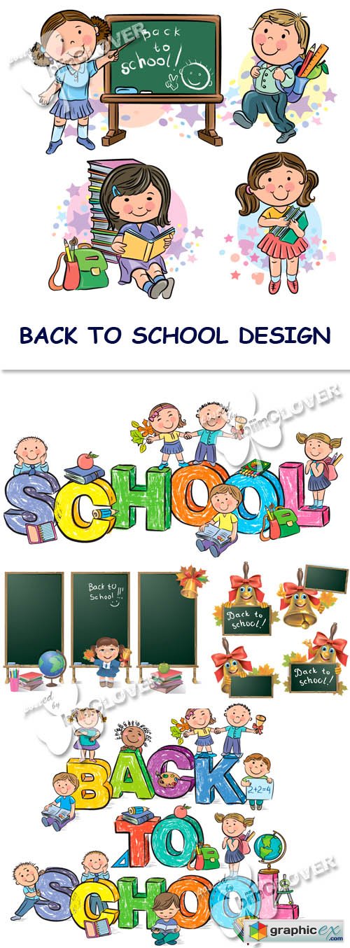 Vector Back to school design 0452