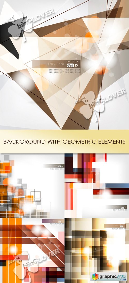 Vector Backround with geometric elements 0450