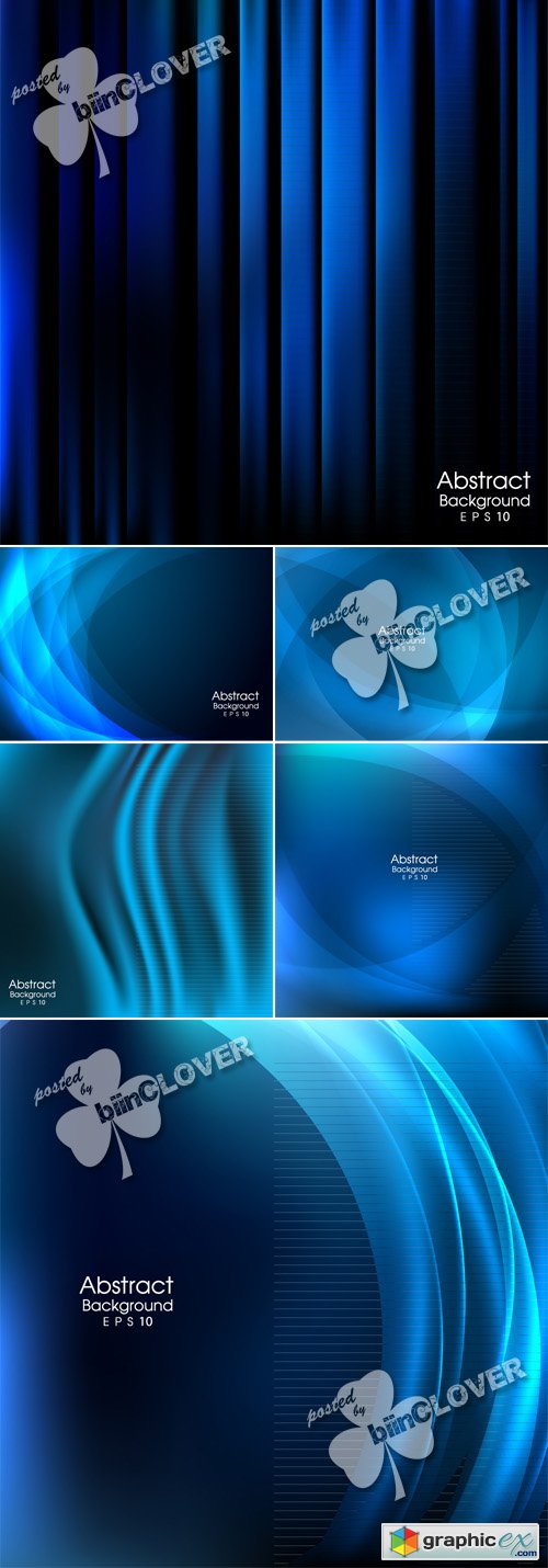 Vector Blue abstract background 0443