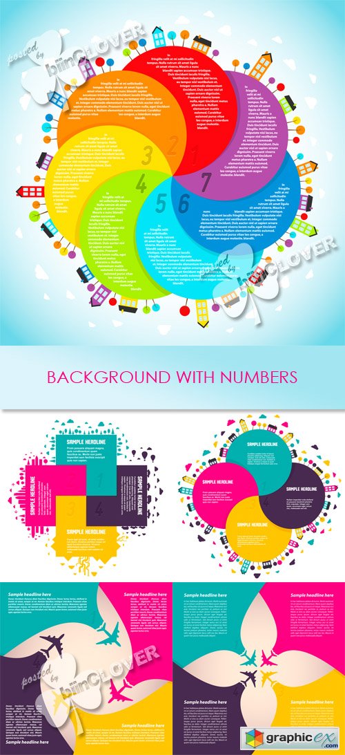 Vector Background with numbers 0422