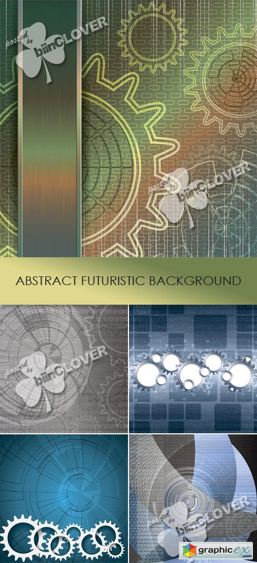 Vector Abstract futuristic background 0441