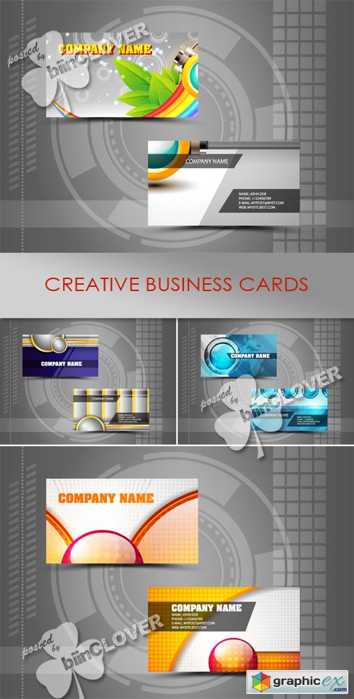 Vector Creative business cards 0439