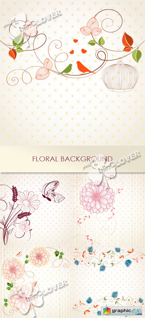 Vector Floral background 0418