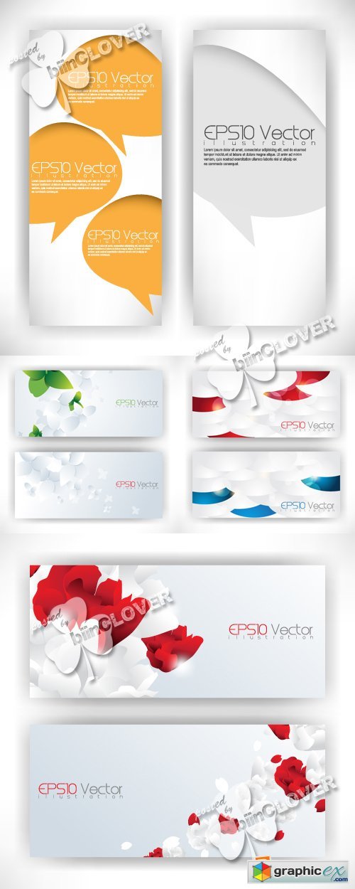 Vector Abstract banners 0391