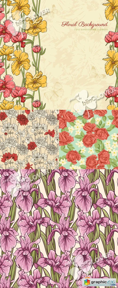 Vector Floral background 0382
