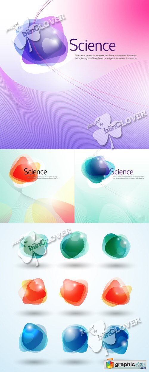 Vector Abstract science background 0381