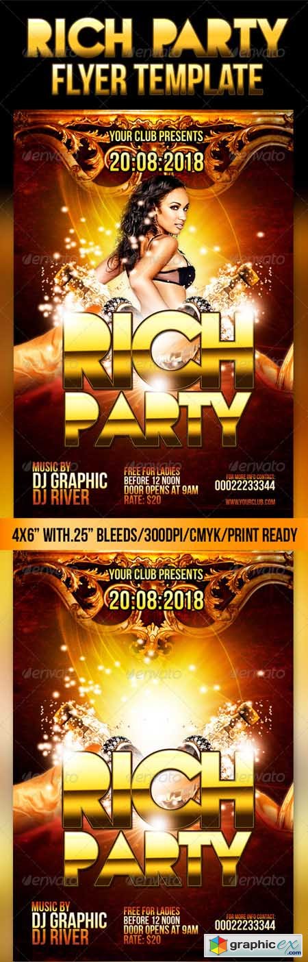 Rich Party Flyer Template