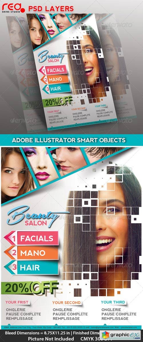 Beauty Salon Poster/flyer & Magzine Cover