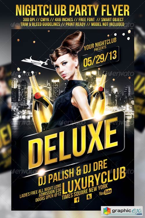 Deluxe Nightclub Party Flyer