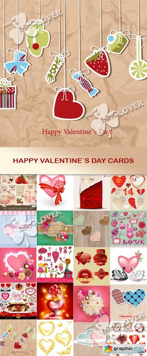 VectorHappy Valentine`s Day card 0559
