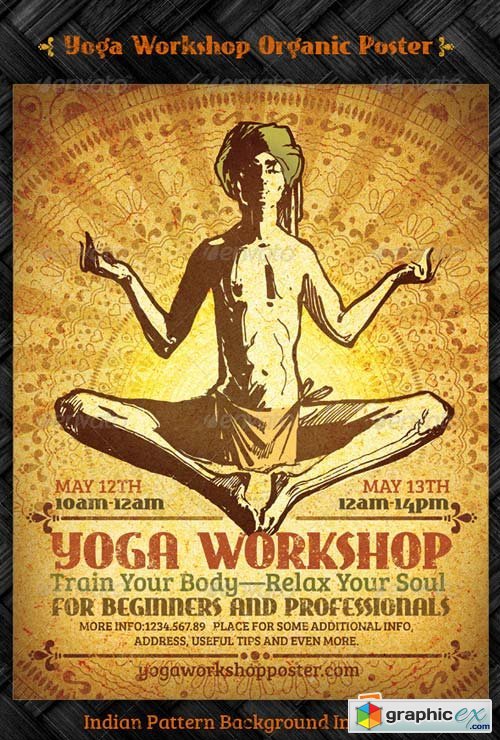 Yoga Workshop Organic Poster