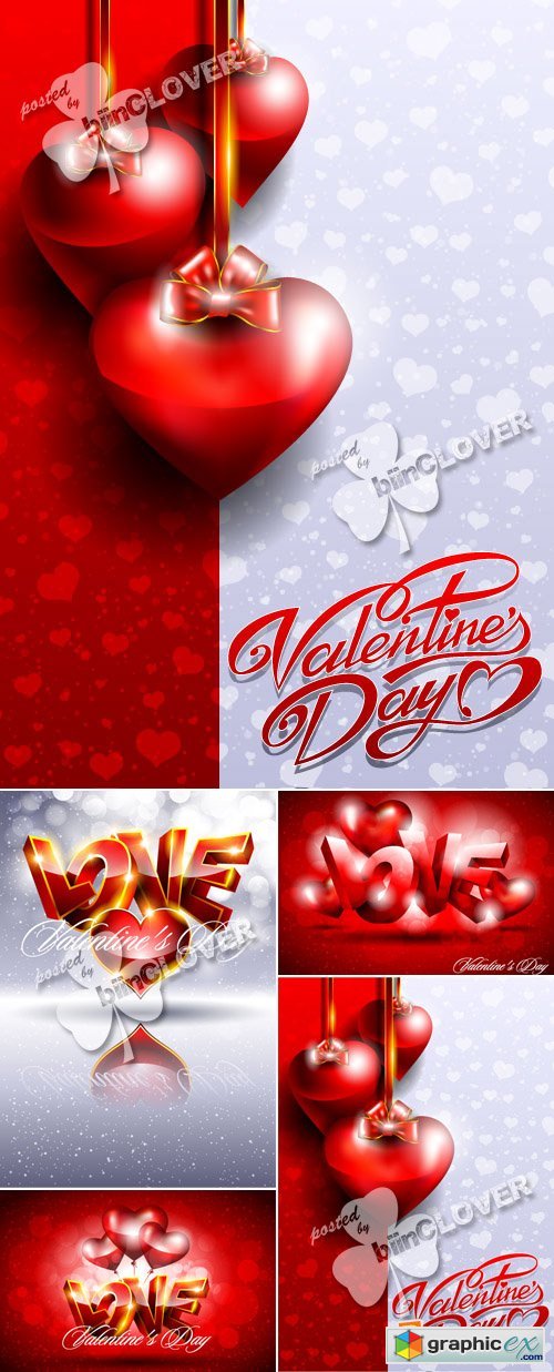 Vector Valentines Day background 0371