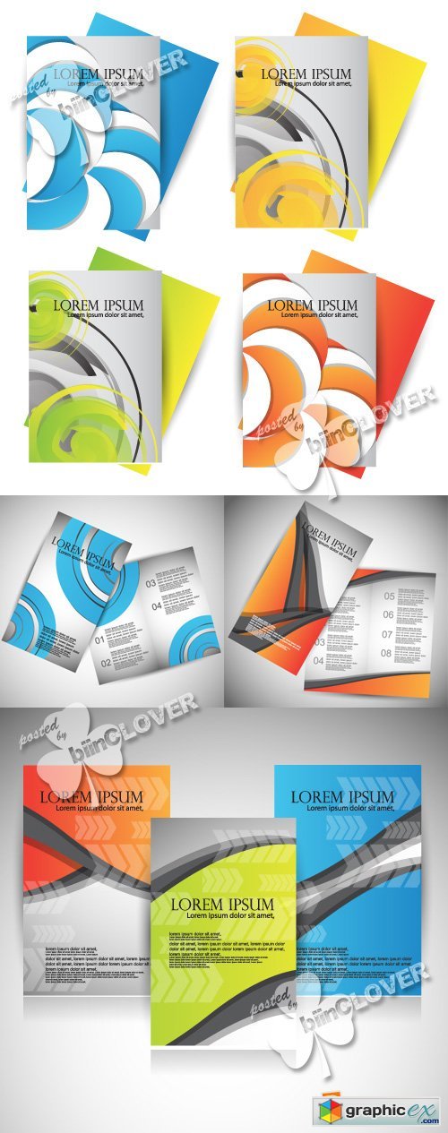 Vector Brochure or flyer design 0359