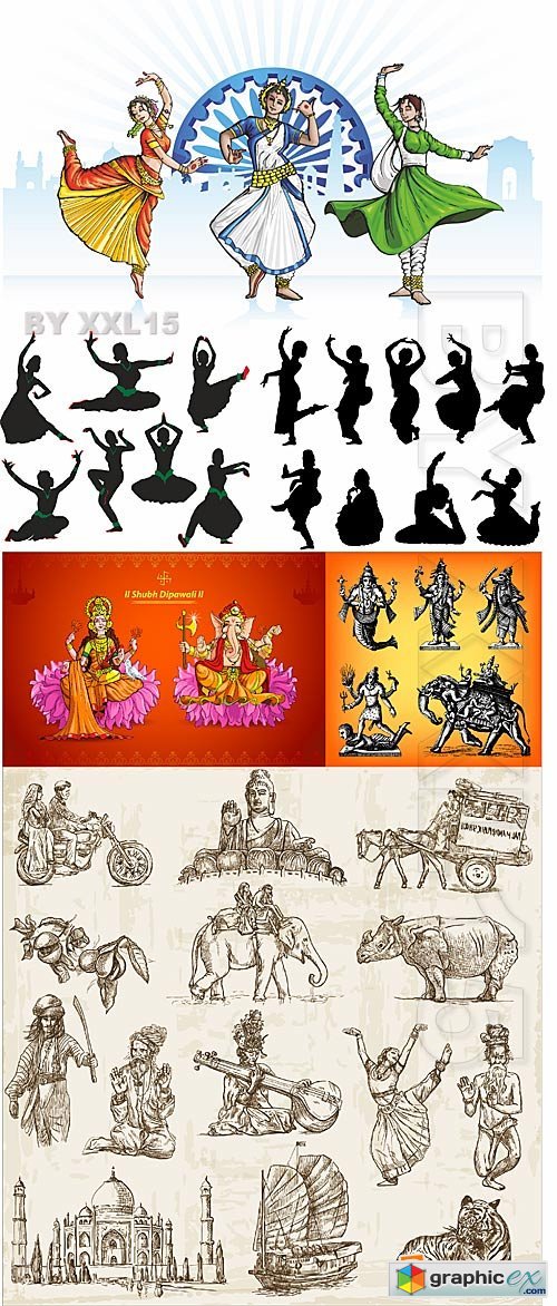 Vector Indian culture