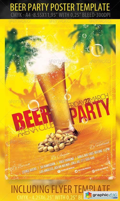 Beer Party Poster & Flyer Templates