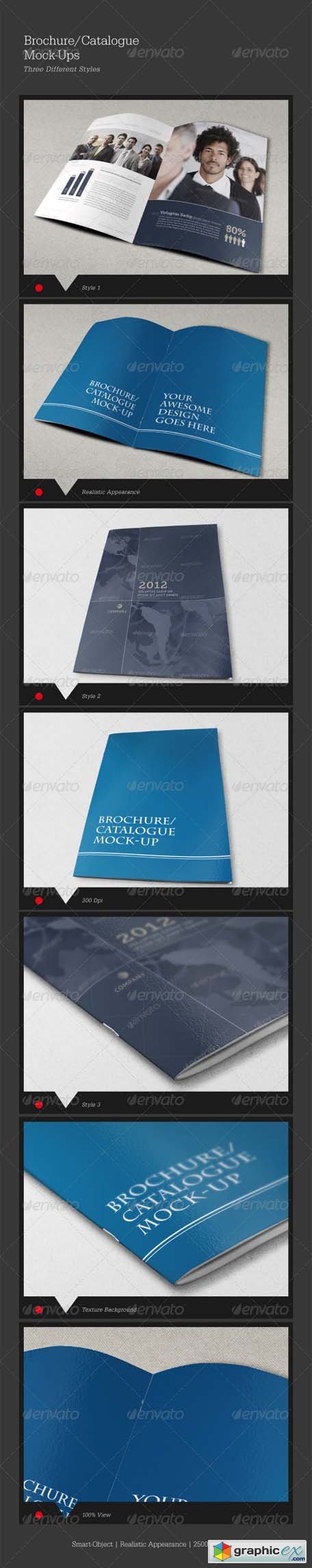 Bi-Fold Brochure/Catalog Mock-Up