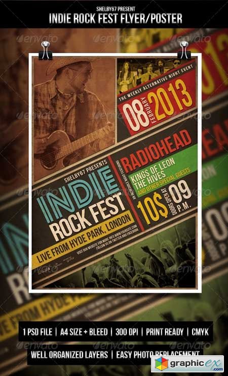 Indie Rock Fest Flyer / Poster