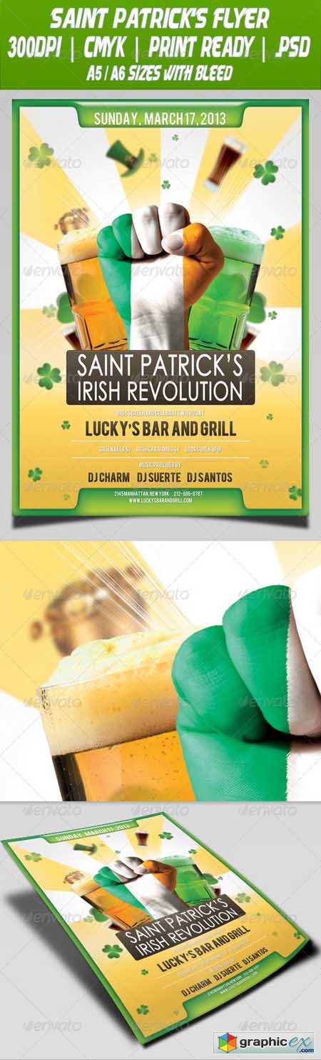 Saint Patrick s Irish Revolution Flyer