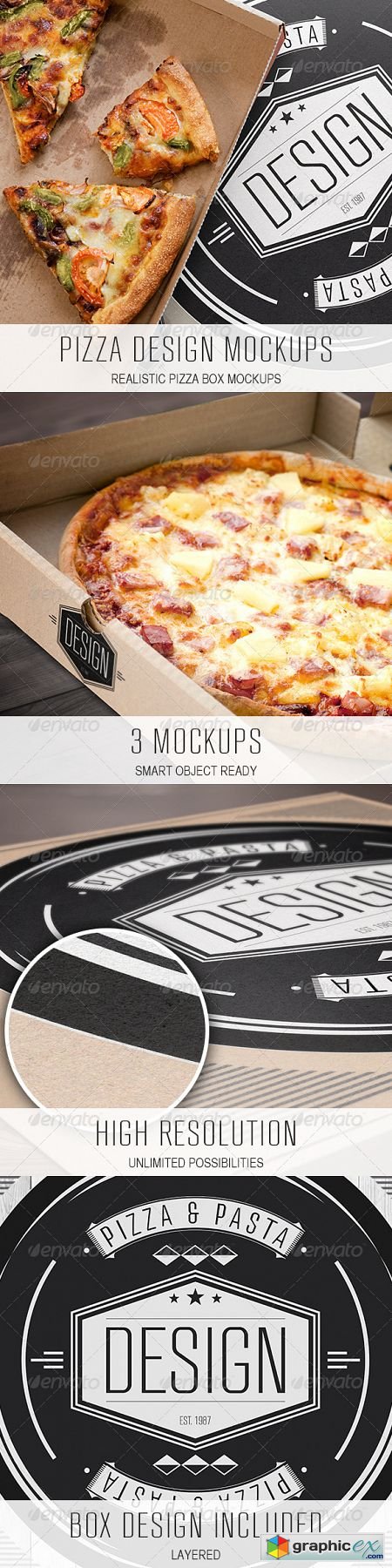 Pizza Design Mockup
