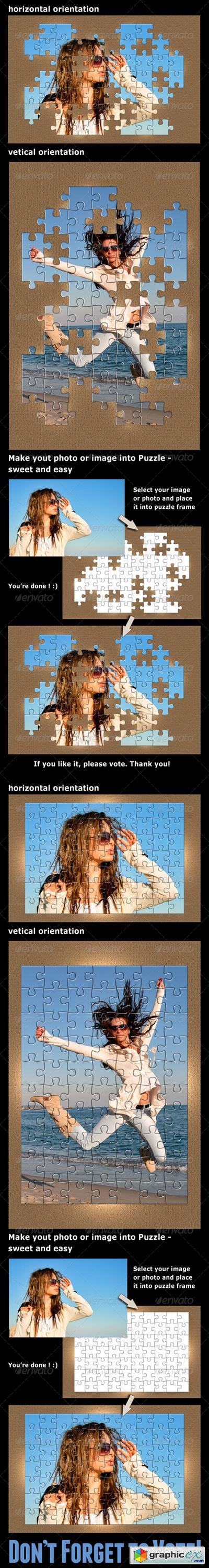 4 Puzzle Photo Frames Bundle 2999212