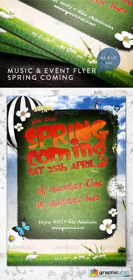 Music & Event Flyer - Spring Coming 161856