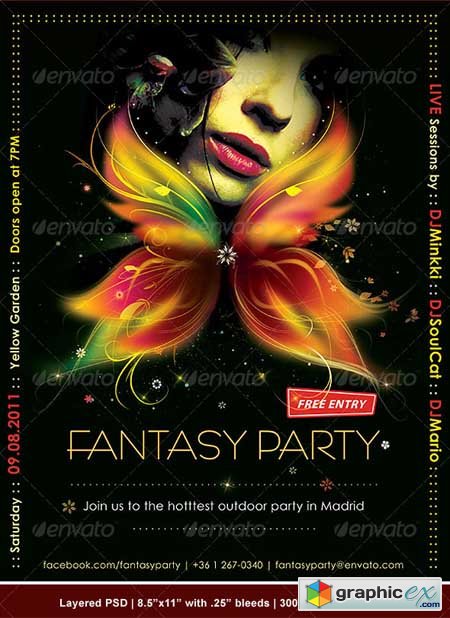 Fantasy Party Poster/Flyer 490181