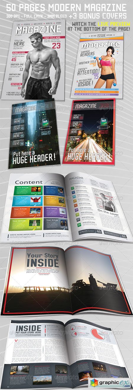 50 Page Magazine / Newsletter + 3 Bonus Covers 2590295