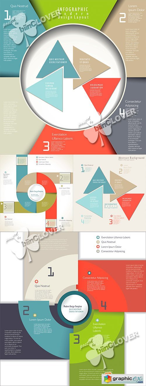 Vector Modern infographics design 0564