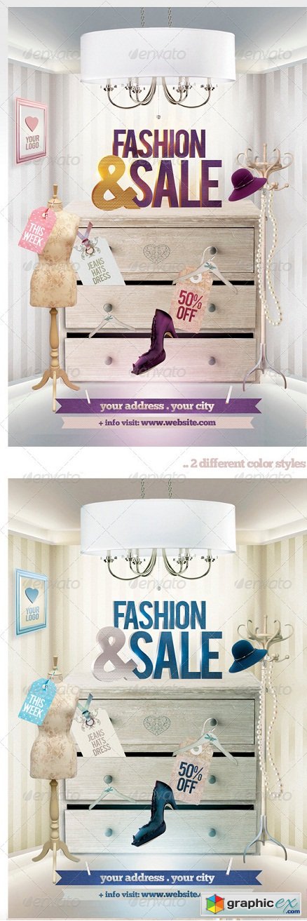 Fashion & Sale Flyer Template 3649029