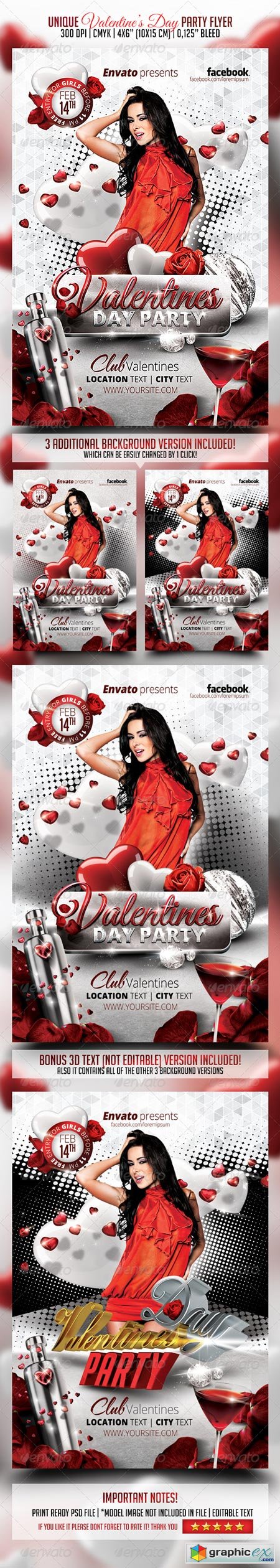 Valentines Day Party Flyer 6479980