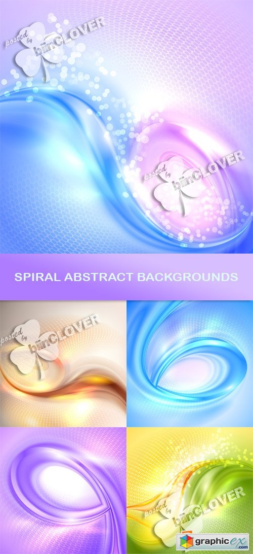 Vector Spiral abstract backgrounds 0546