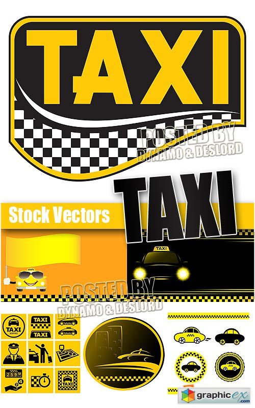 Vector Taxi 2 - Stock Vectors