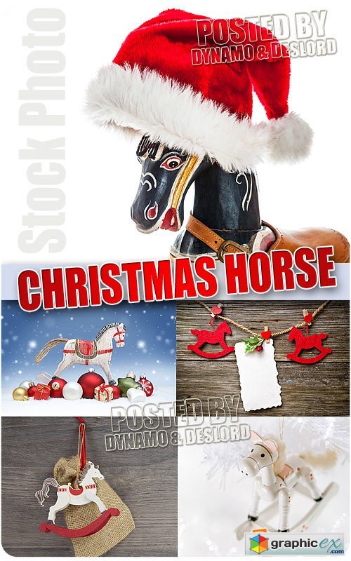 Horse xmas toy - UHQ Stock Photo