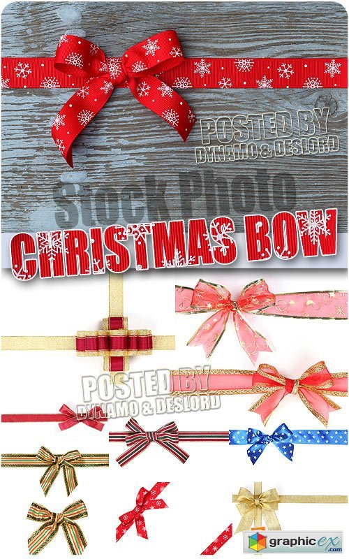 Christmas bow - UHQ Stock Photo