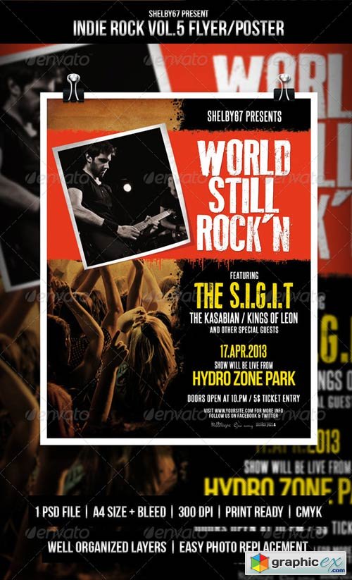 Indie Rock Flyer / Poster Vol.5