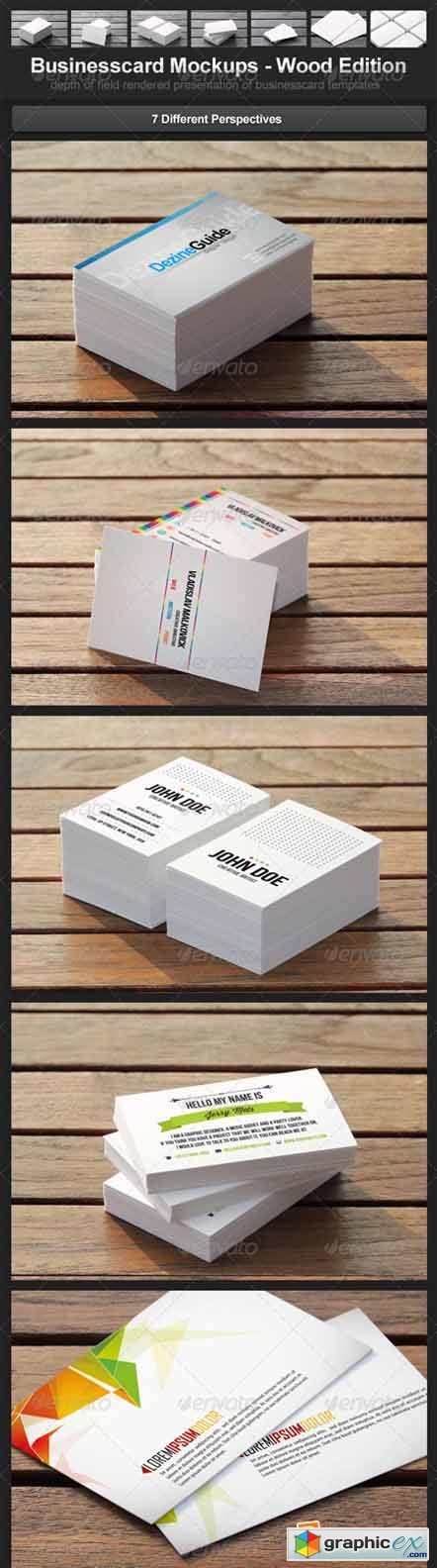 Businesscard Mockups - Wood Edition 3392088