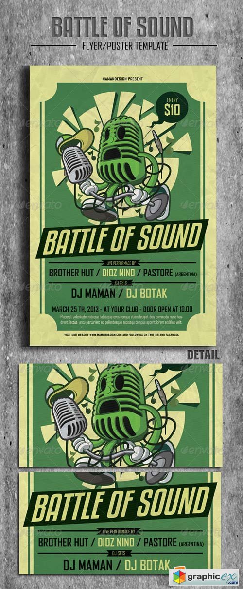 Battle of Sound Flyer/Poster Template