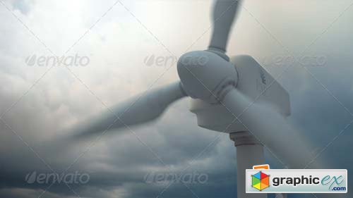 Wind Turbine Illustration Template