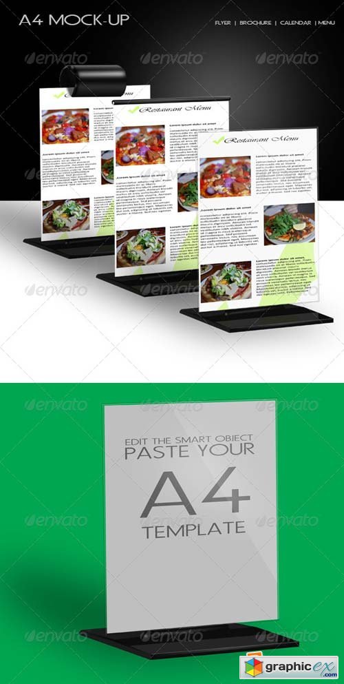 A4 Mock-up Template
