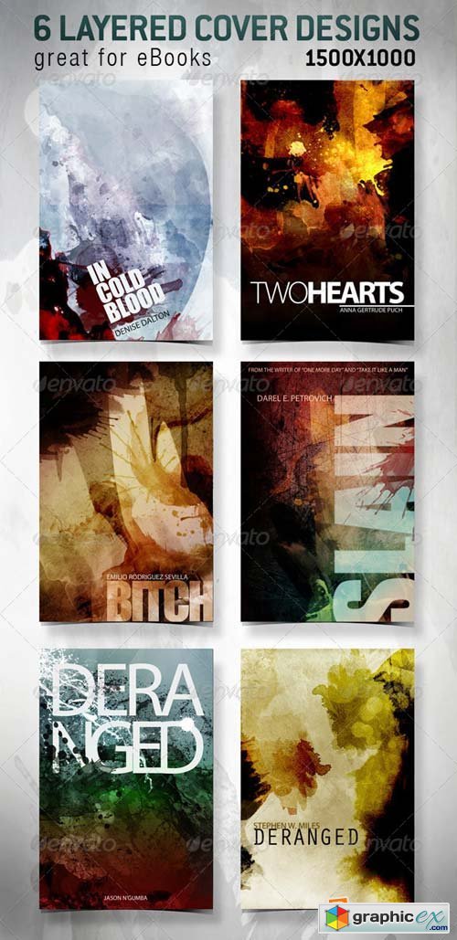6 eBook Covers for Web Template