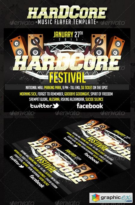 Hardcore Music Flyer 3545879