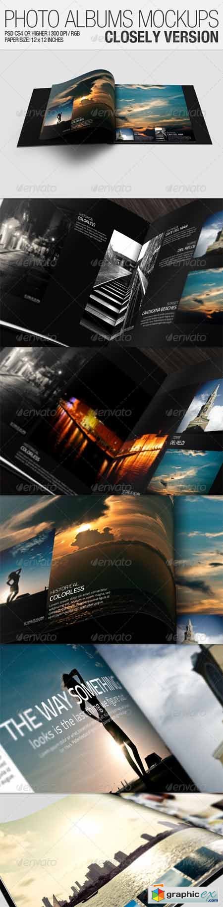 Photo Albums Mockups - Closely Version 981690